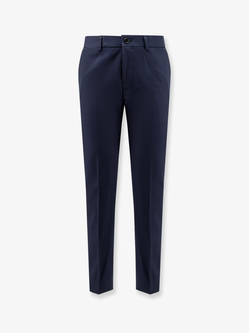 Cotton and silk trousers