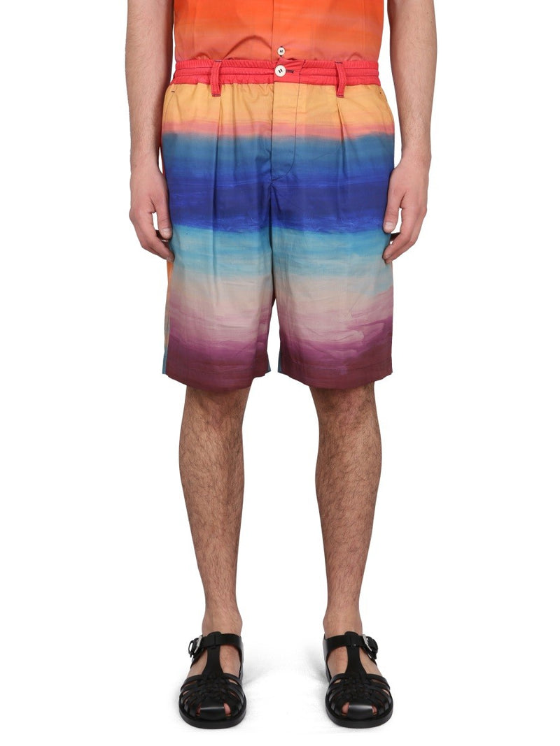 COTTON BERMUDA SHORTS