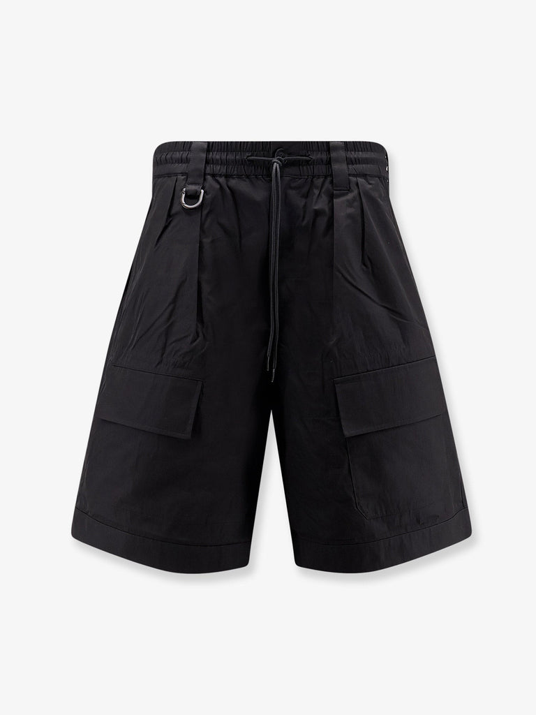 Cotton blend cargo bermuda shorts