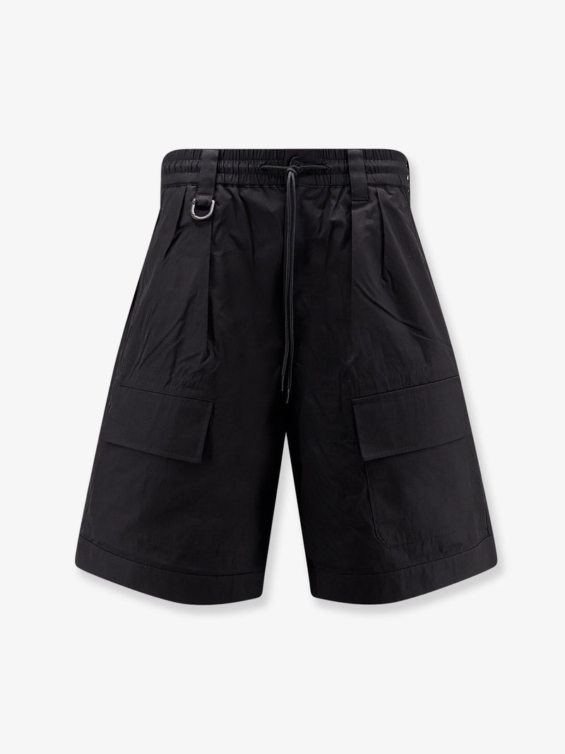 Cotton blend cargo bermuda shorts