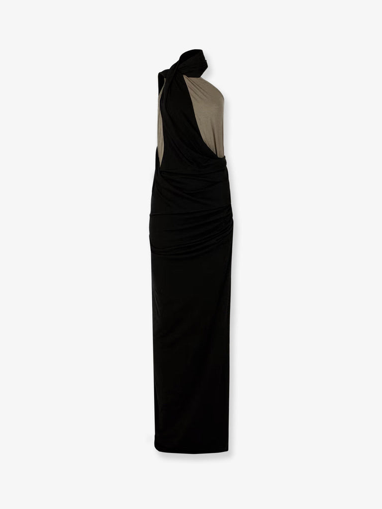 Cotton blend long dress