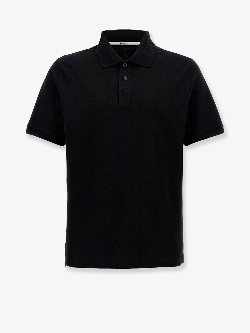 Cotton blend polo shirt with Cassandre embroidery