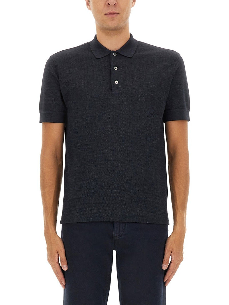 COTTON BLEND POLO SHIRT