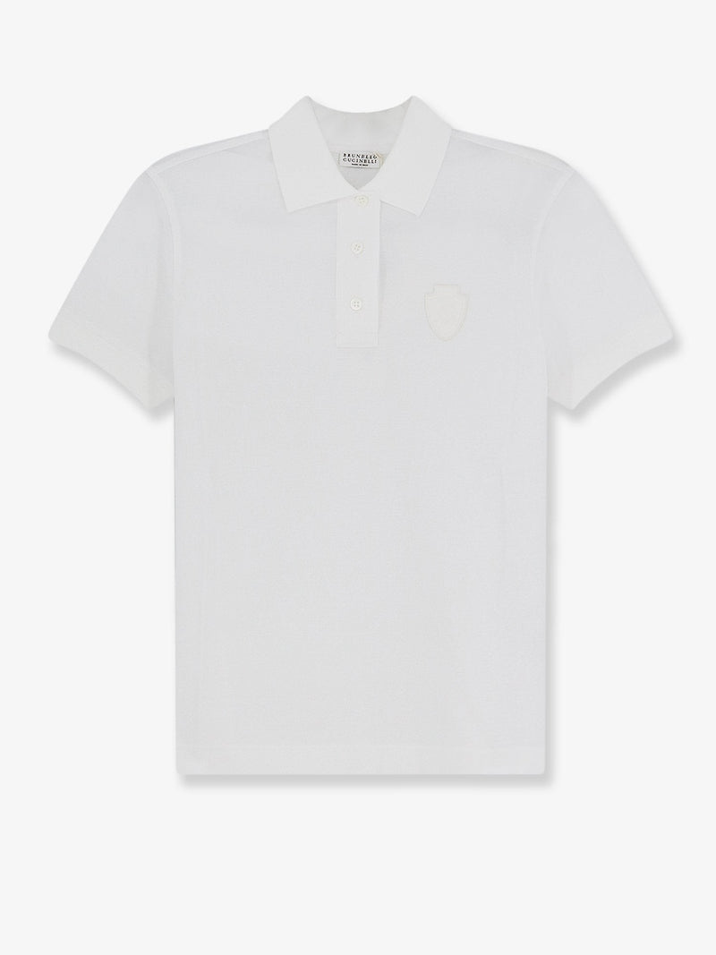 Cotton blend polo shirt