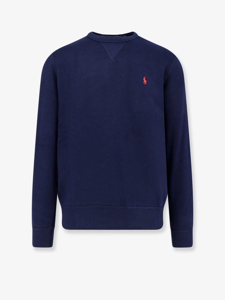 Cotton blend sweater with logo