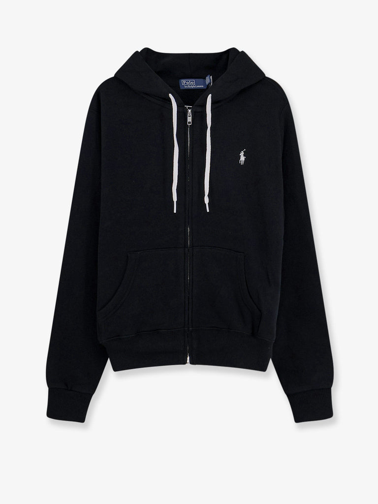 Cotton blend sweatshirt with embroidered logo on the front
