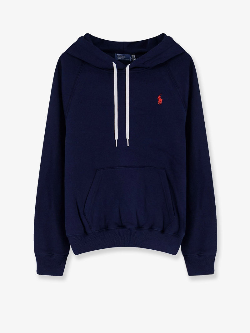 Cotton blend sweatshirt with embroidered logo