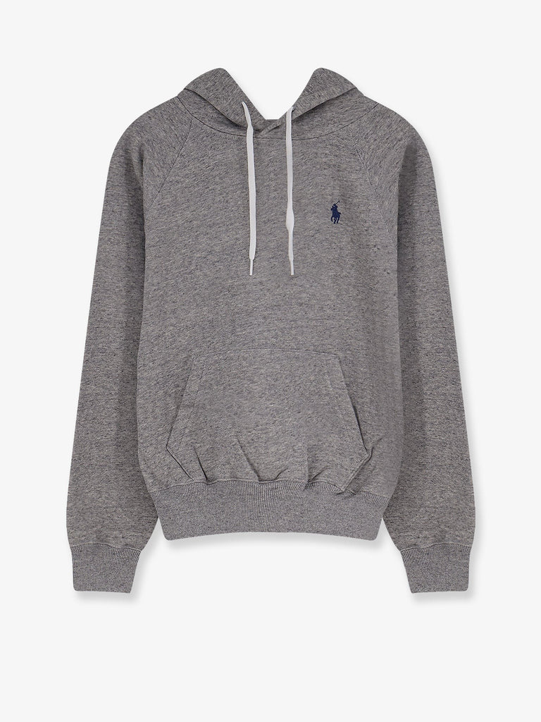 Cotton blend sweatshirt with embroidered logo