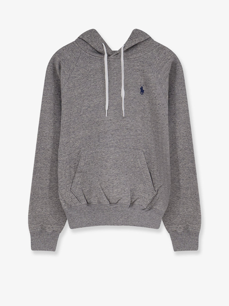 Cotton blend sweatshirt with embroidered logo