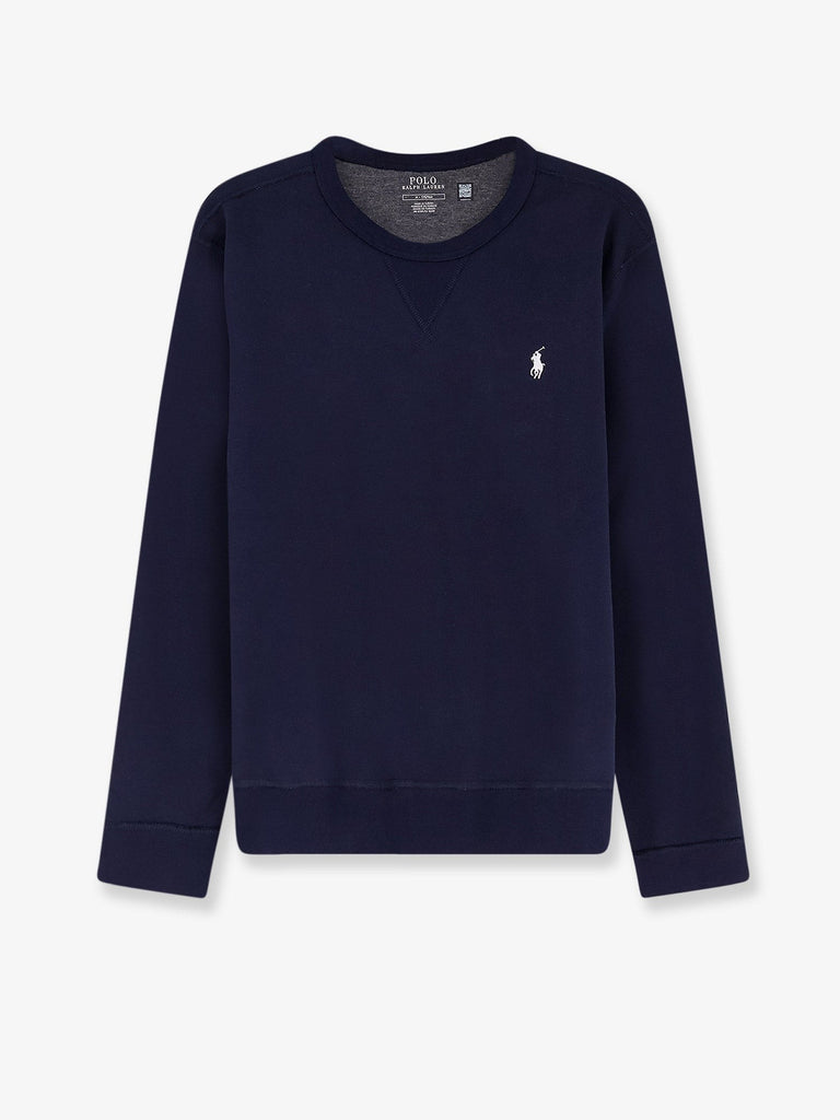 Cotton blend sweatshirt with front embroidered logo
