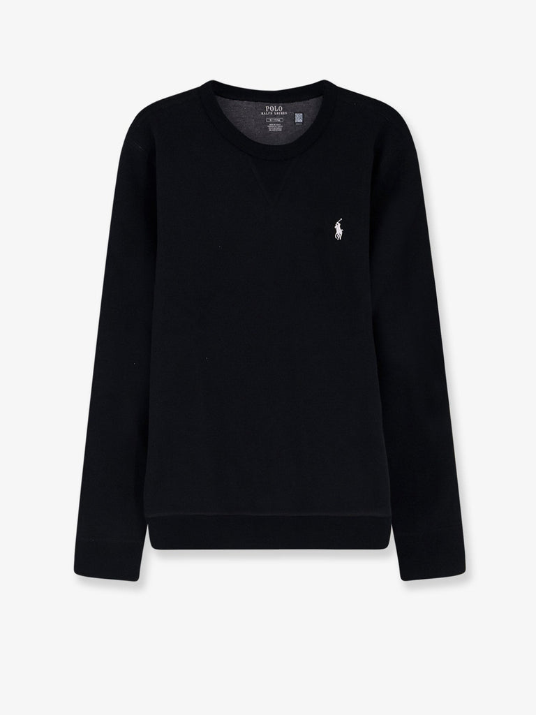 Cotton blend sweatshirt with front embroidered logo