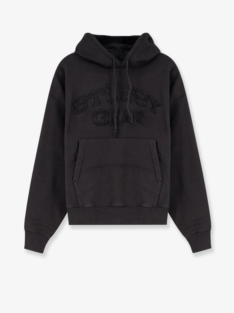 Cotton blend sweatshirt with front logo