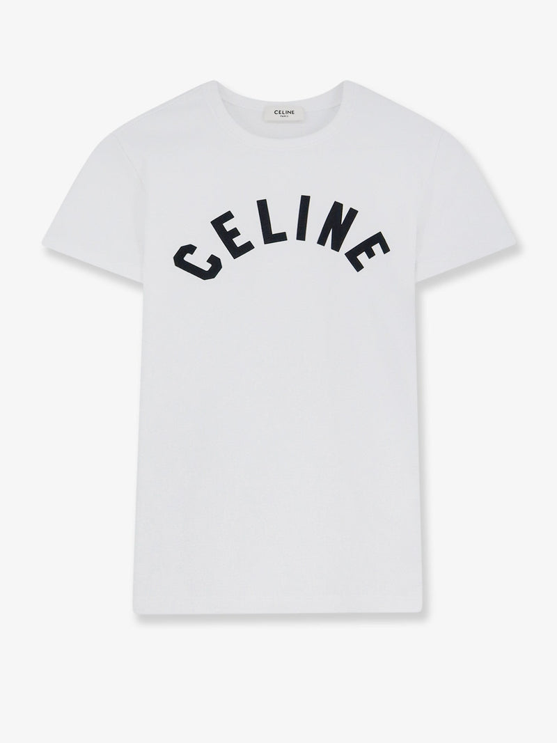 Cotton blend T-shirt with front logo print