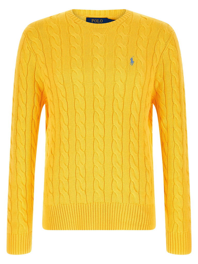 Cotton braided sweater