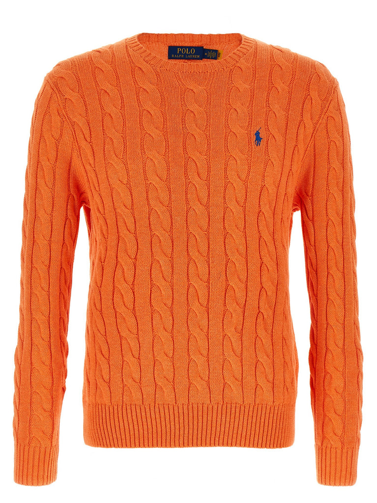 Cotton braided sweater