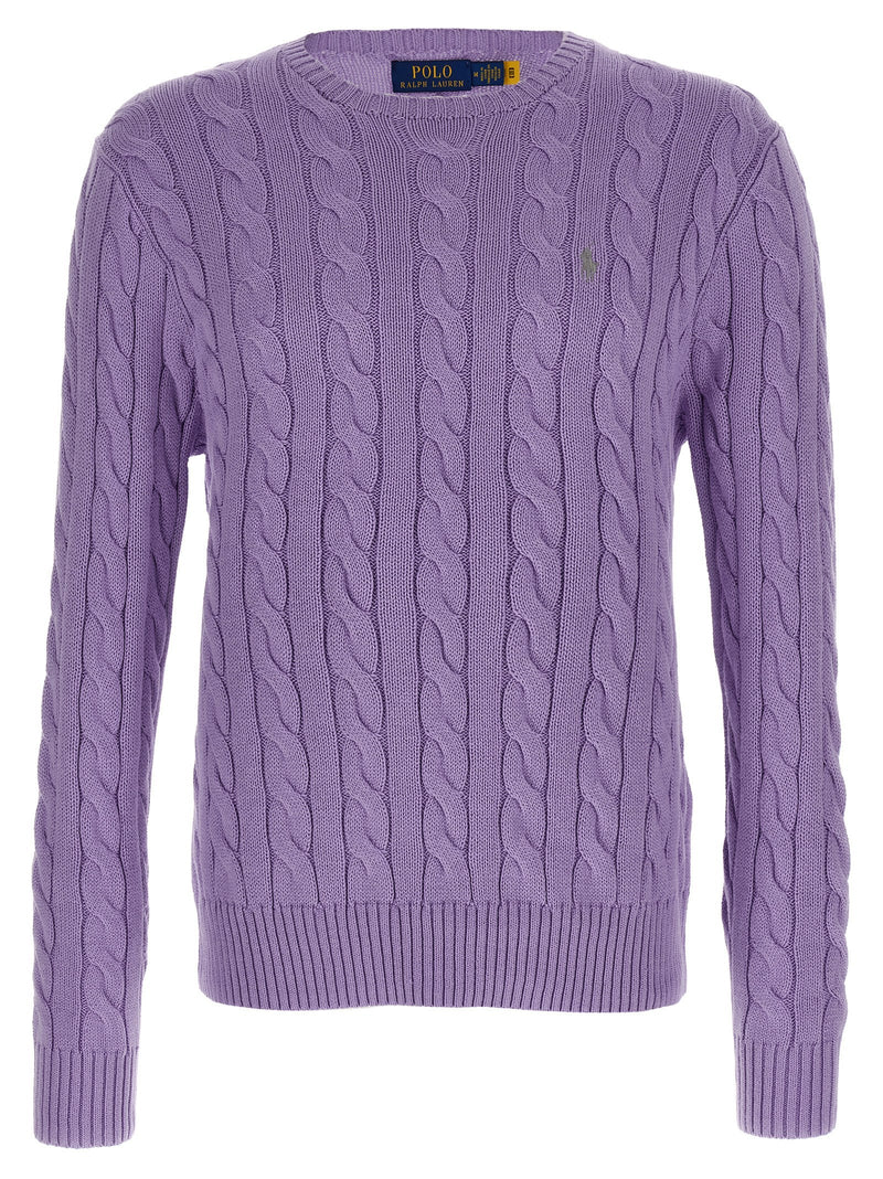 Cotton braided sweater