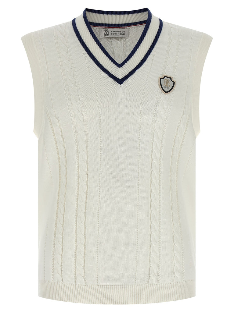Cotton braided vest
