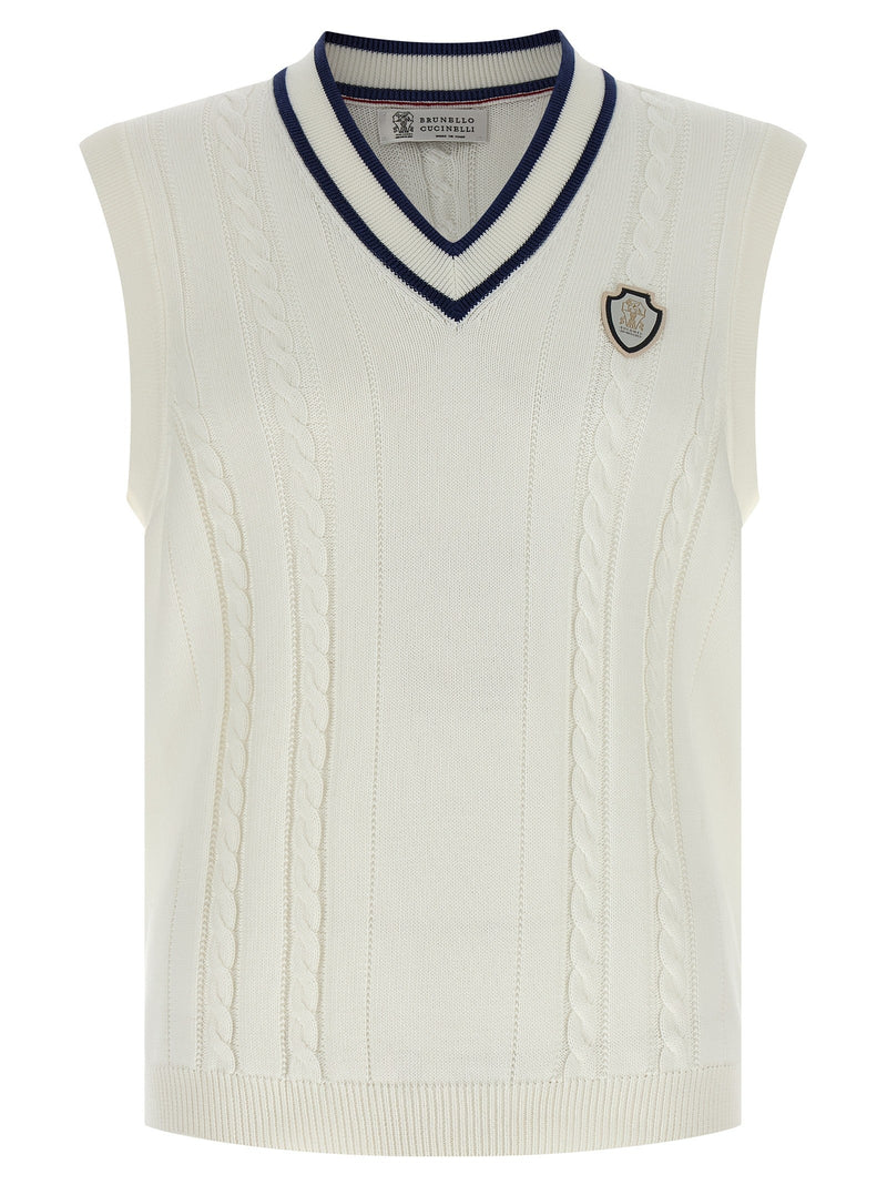 Cotton braided vest