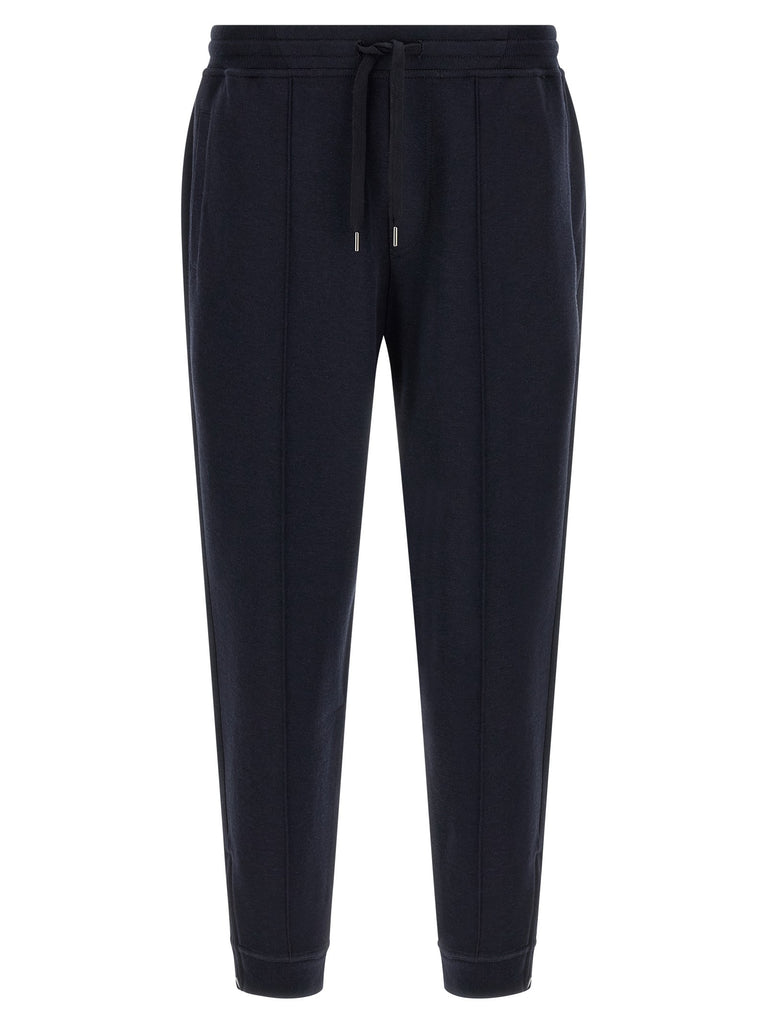 Cotton, cashmere and silk joggers