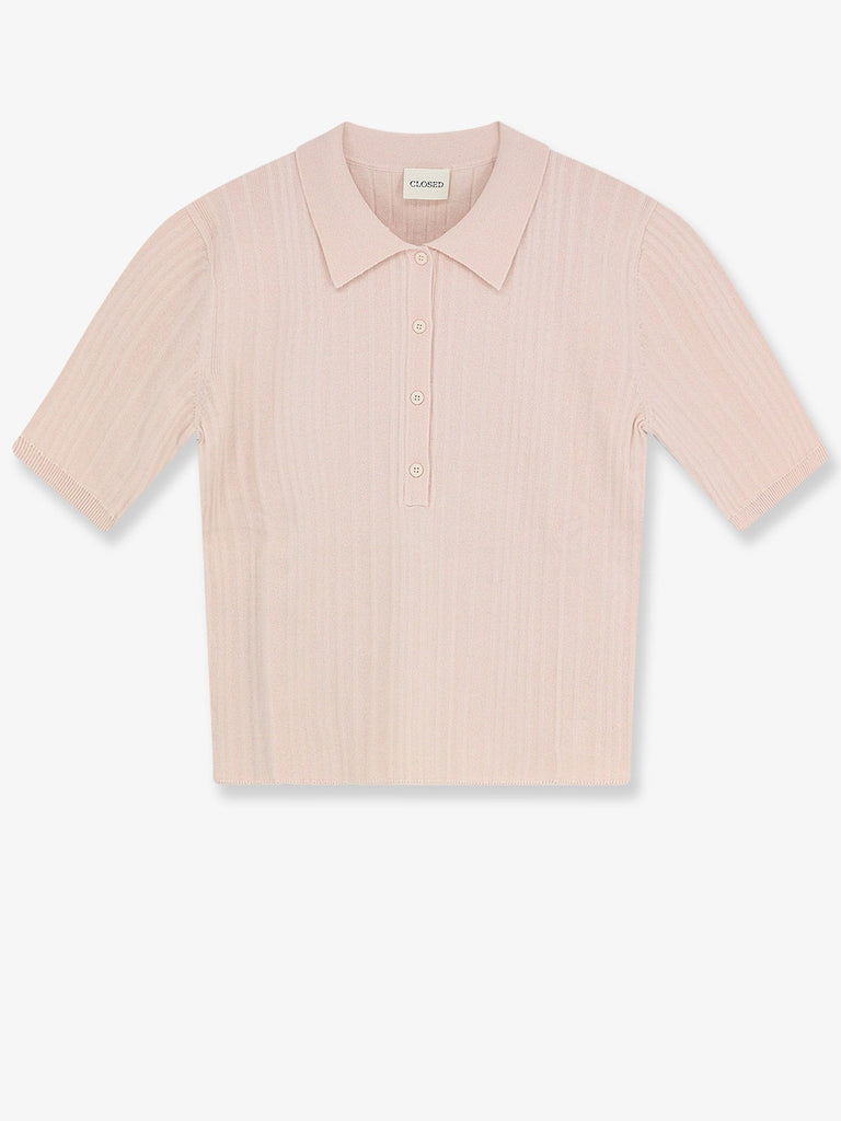 Cotton, cashmere and wool polo shirt
