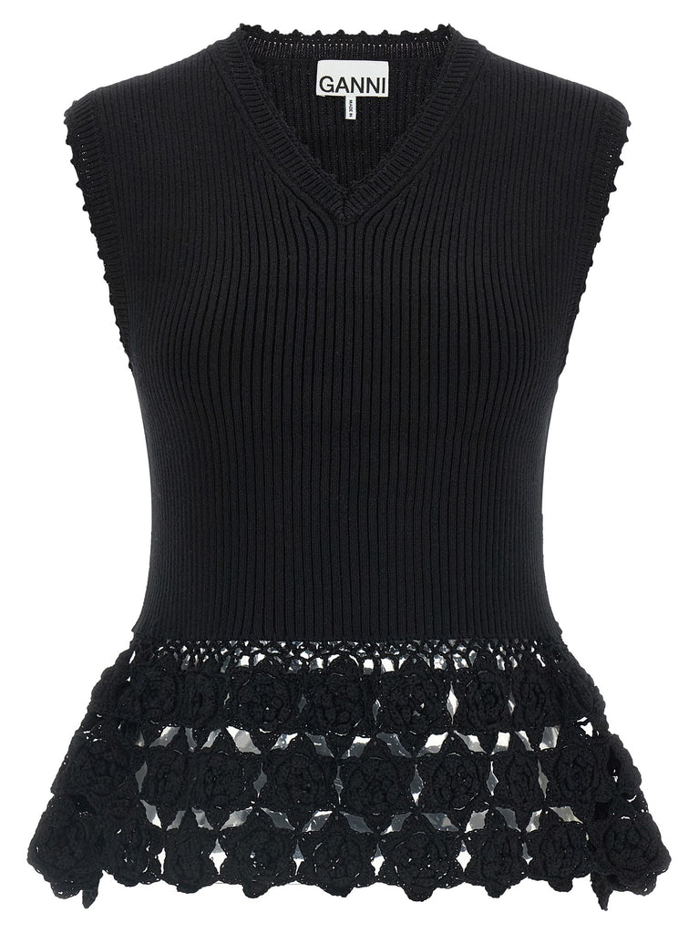 'Cotton Crochet' vest