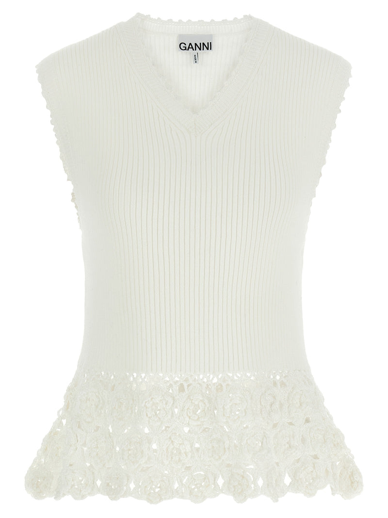 'Cotton Crochet' vest