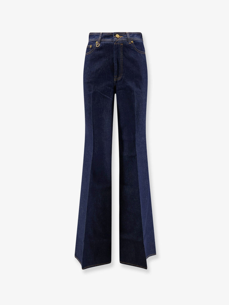 Cotton Denim Flare Jeans