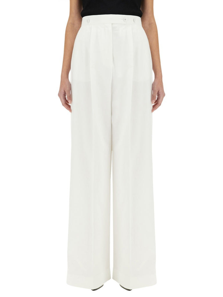 COTTON PLEATED PANTS