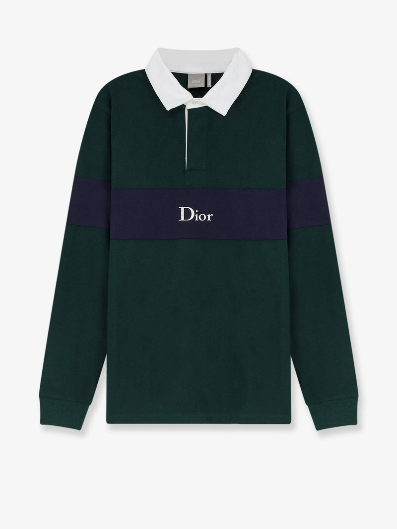 Cotton Polo Rugby with Dior embroidery