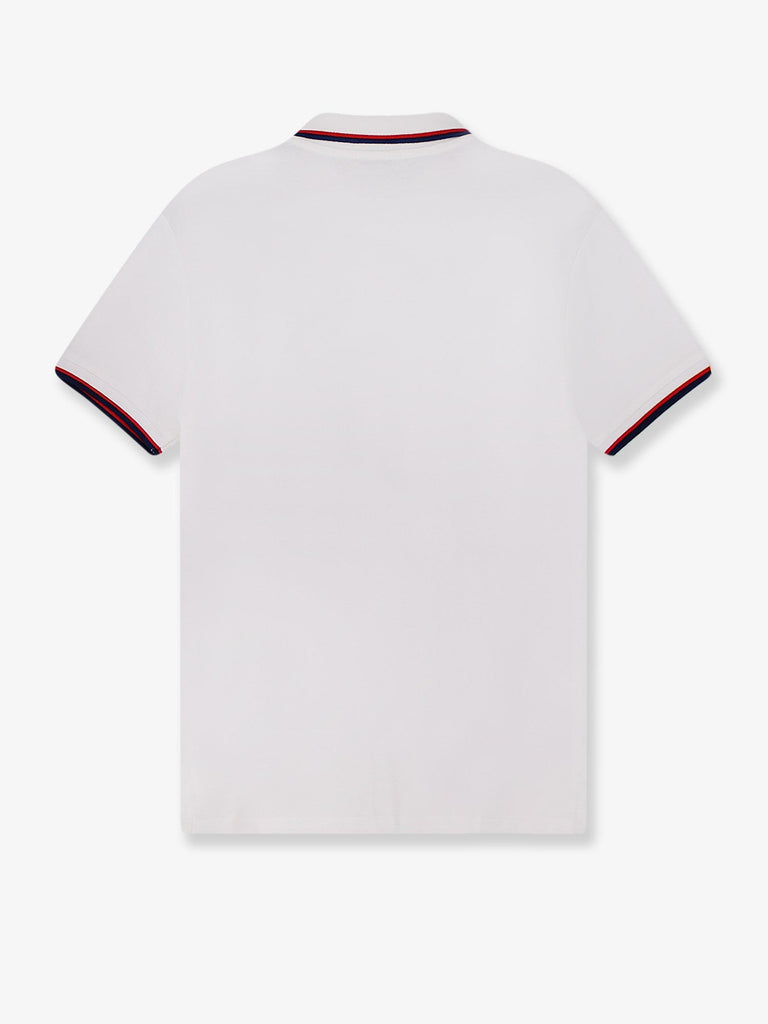 Cotton polo shirt with contrasting profile