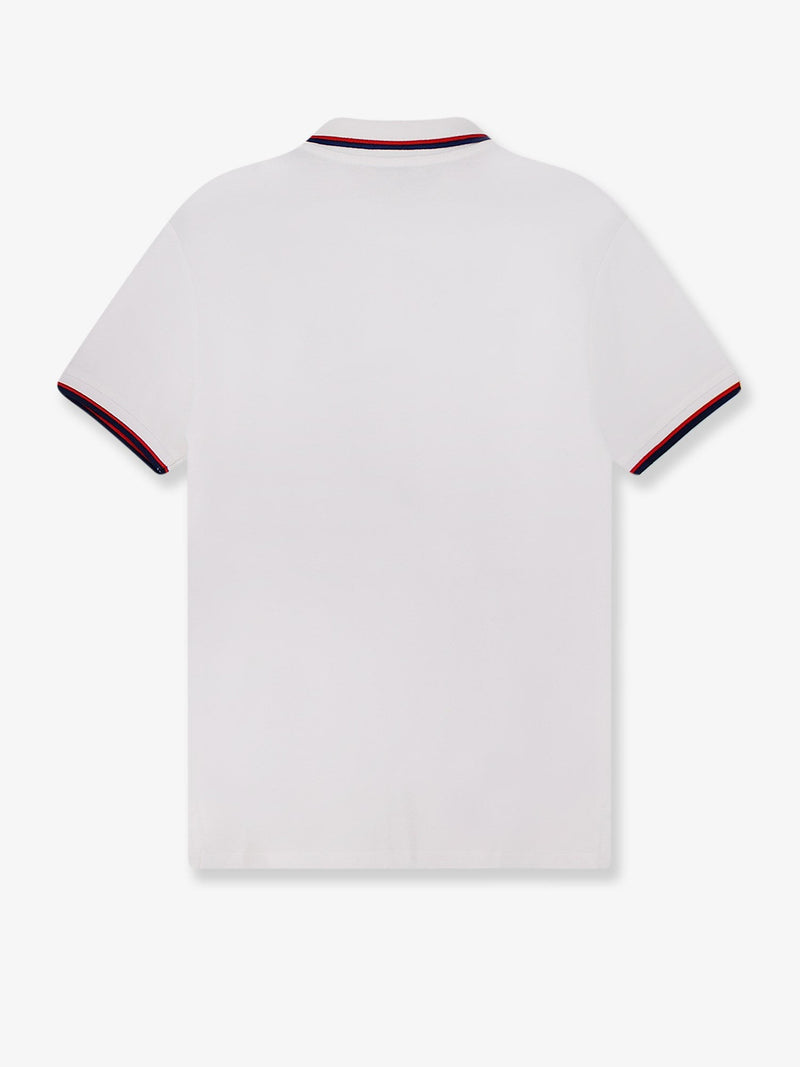 Cotton polo shirt with contrasting profile