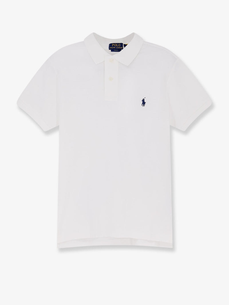 Cotton polo shirt with embroidered logo