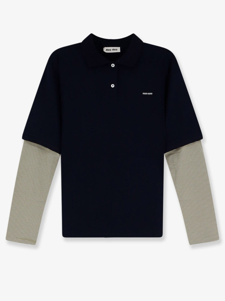 Cotton polo shirt with front embroidered logo