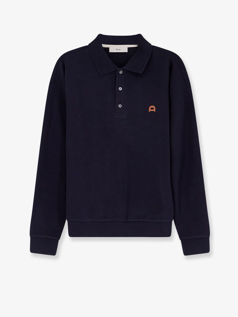 Cotton polo shirt with Logo patch
