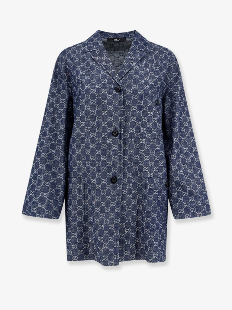Cotton shirt with all-over GG motif