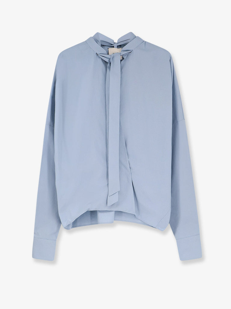 Cotton shirt with bow