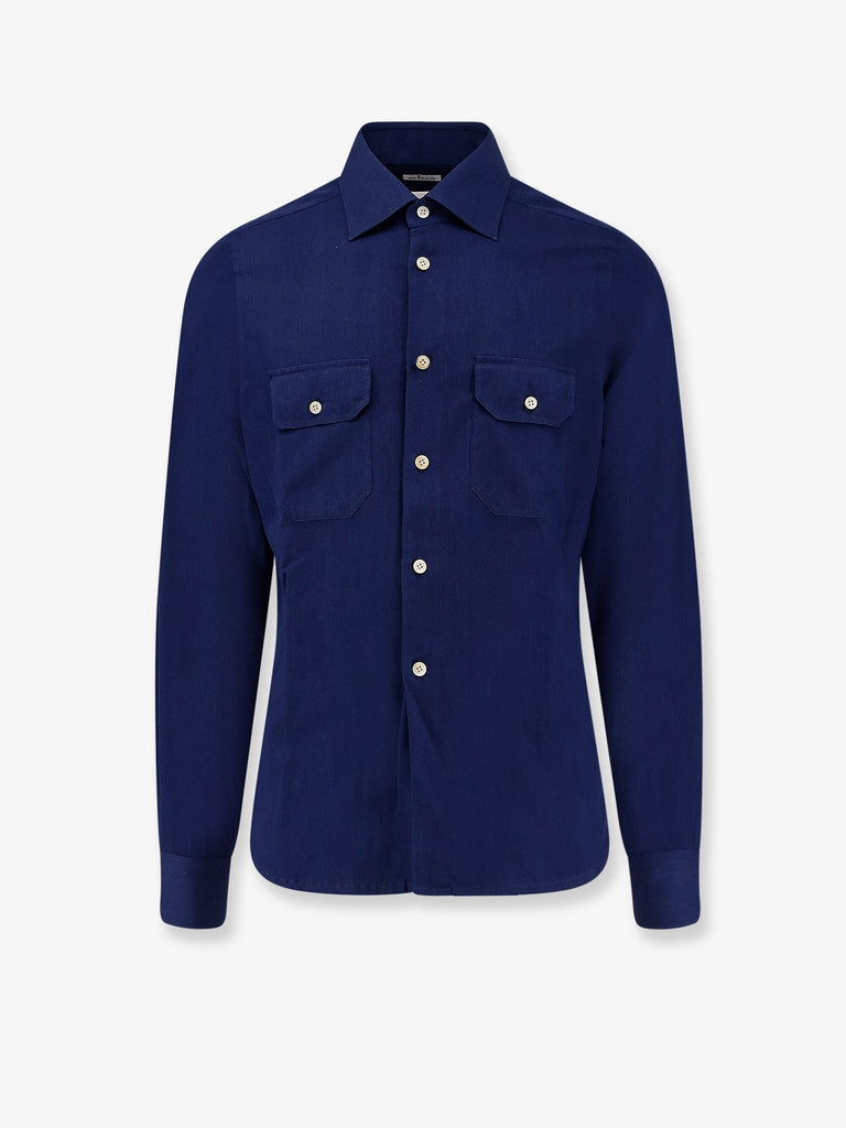 Cotton shirt with stitched profiles