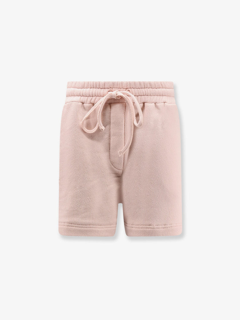 Cotton shorts with embroidered logo on the back