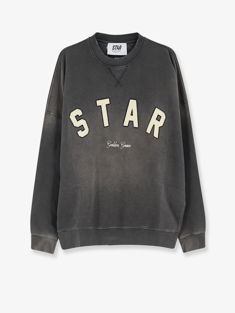 Cotton sweatshirt with front logo