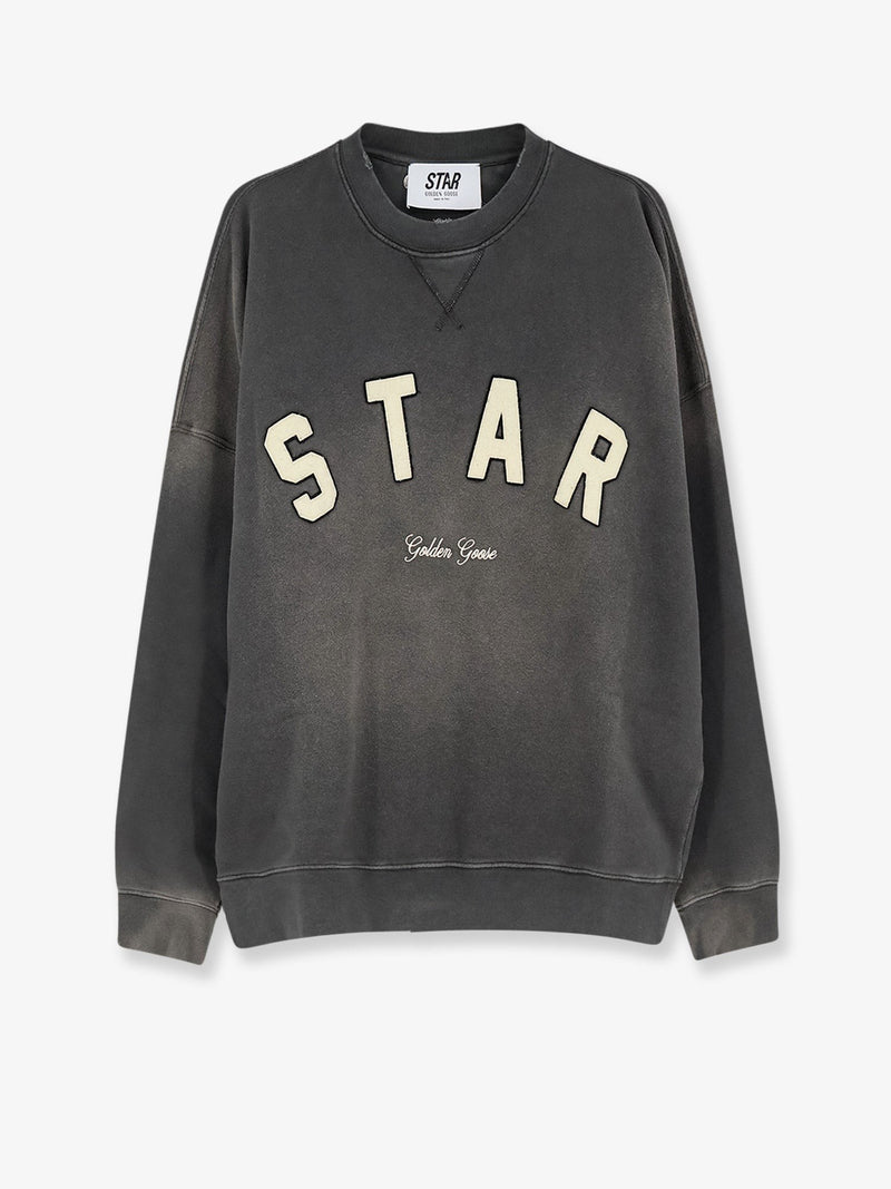 Cotton sweatshirt with front logo