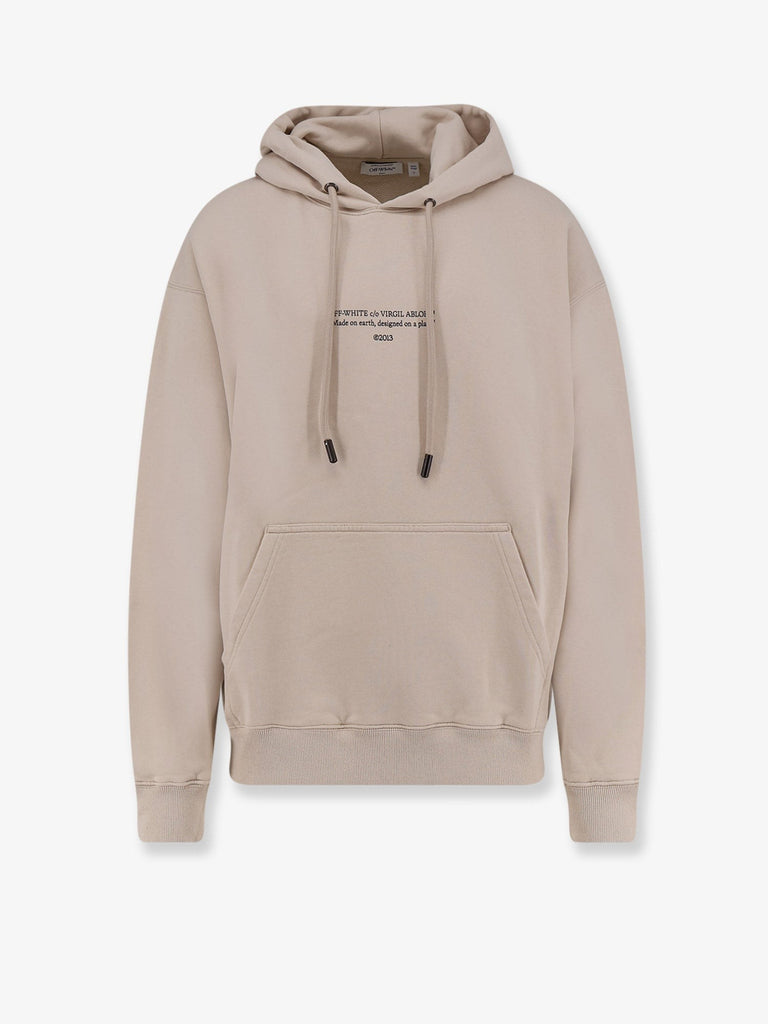 Cotton sweatshirt with frontal logo print