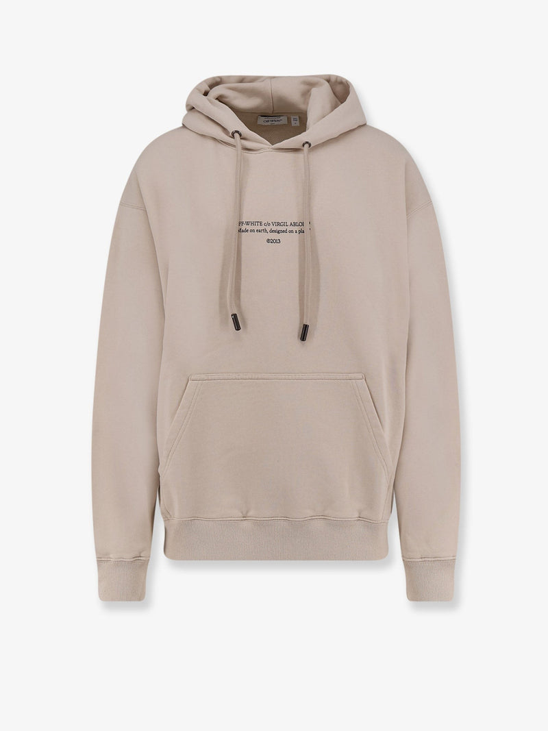 Cotton sweatshirt with frontal logo print