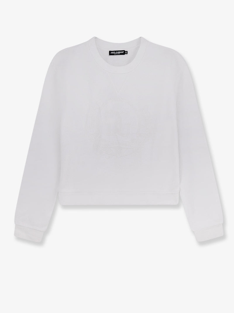 Cotton sweatshirt with Logo embroidery