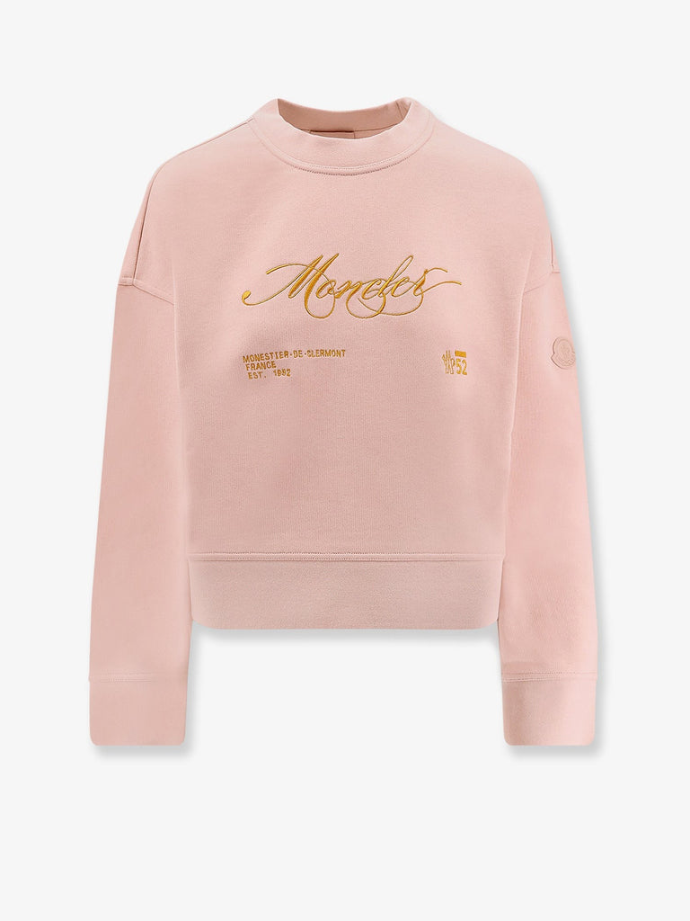 Cotton sweatshirt with Logo patch