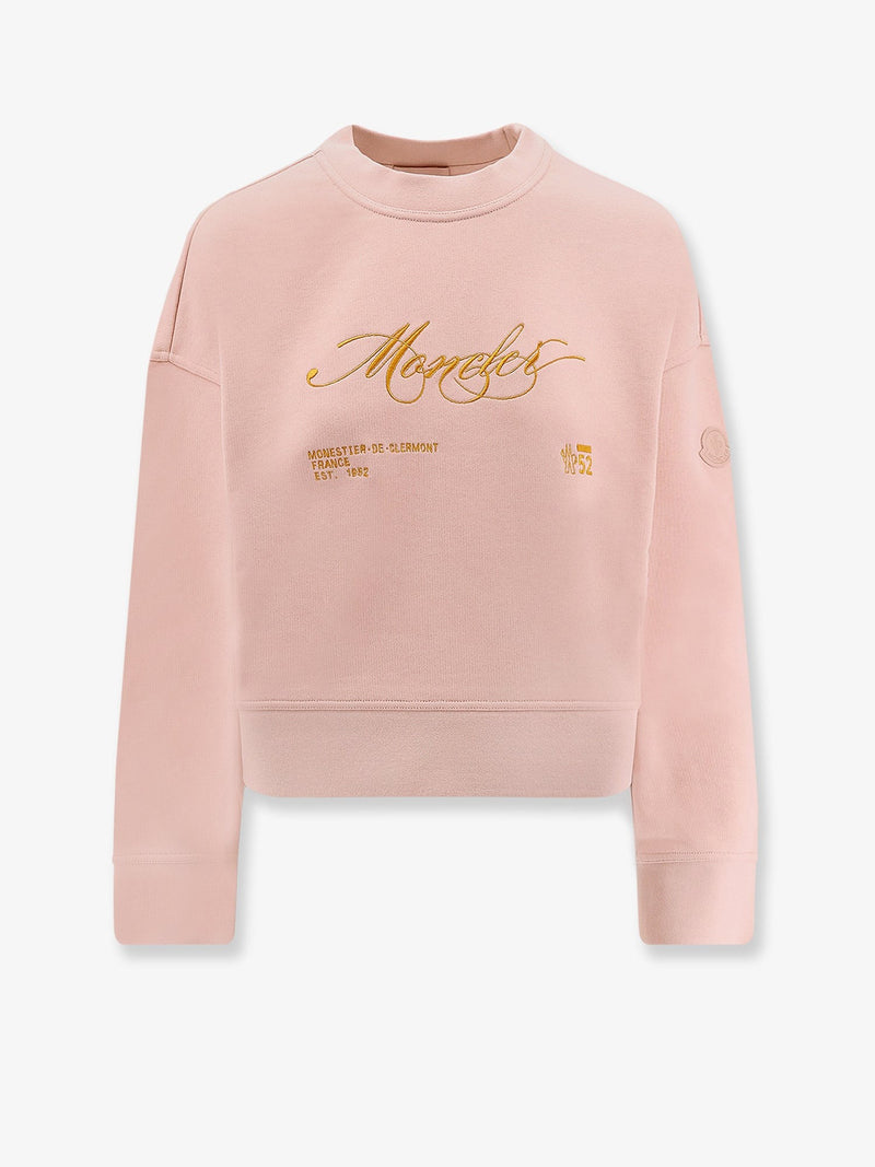 Cotton sweatshirt with Logo patch
