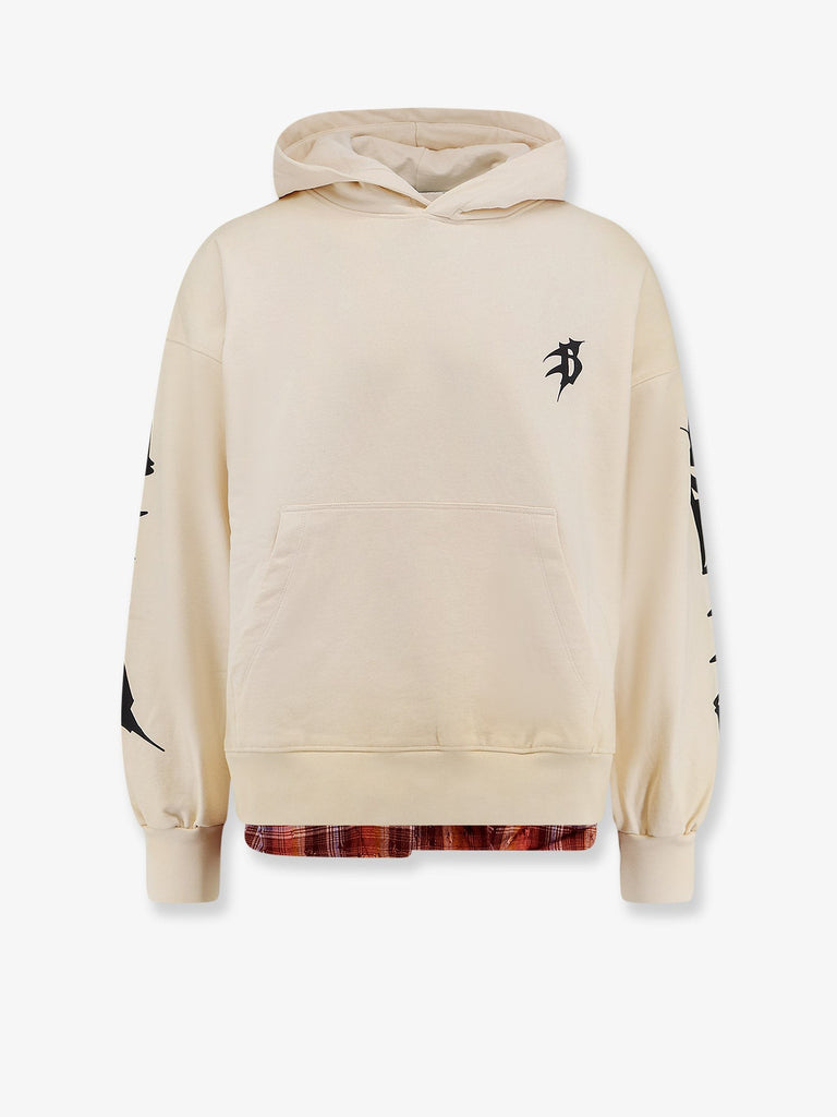 Cotton sweatshirt with logo print on the front