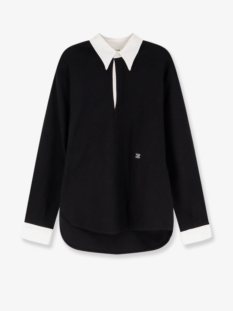 Cotton sweatshirt with Triomphe embroidery
