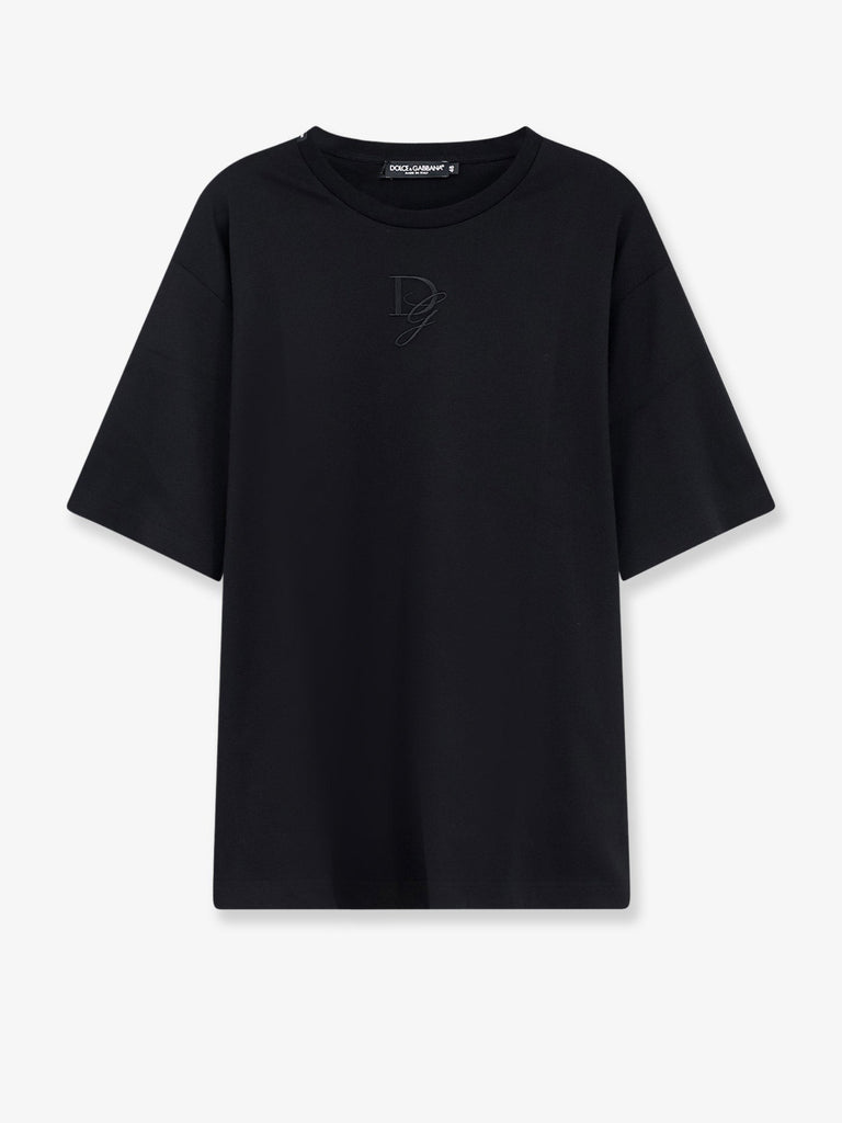 Cotton T-shirt with embroidered logo on the front