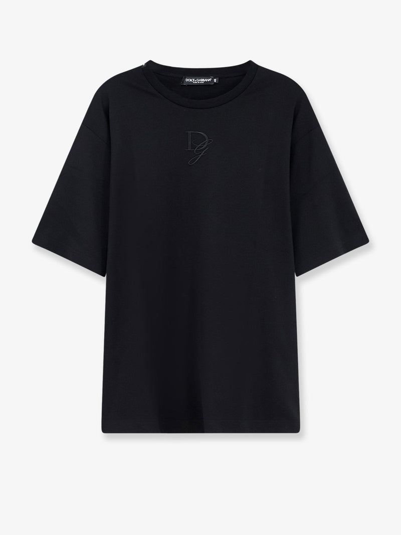 Cotton T-shirt with embroidered logo on the front