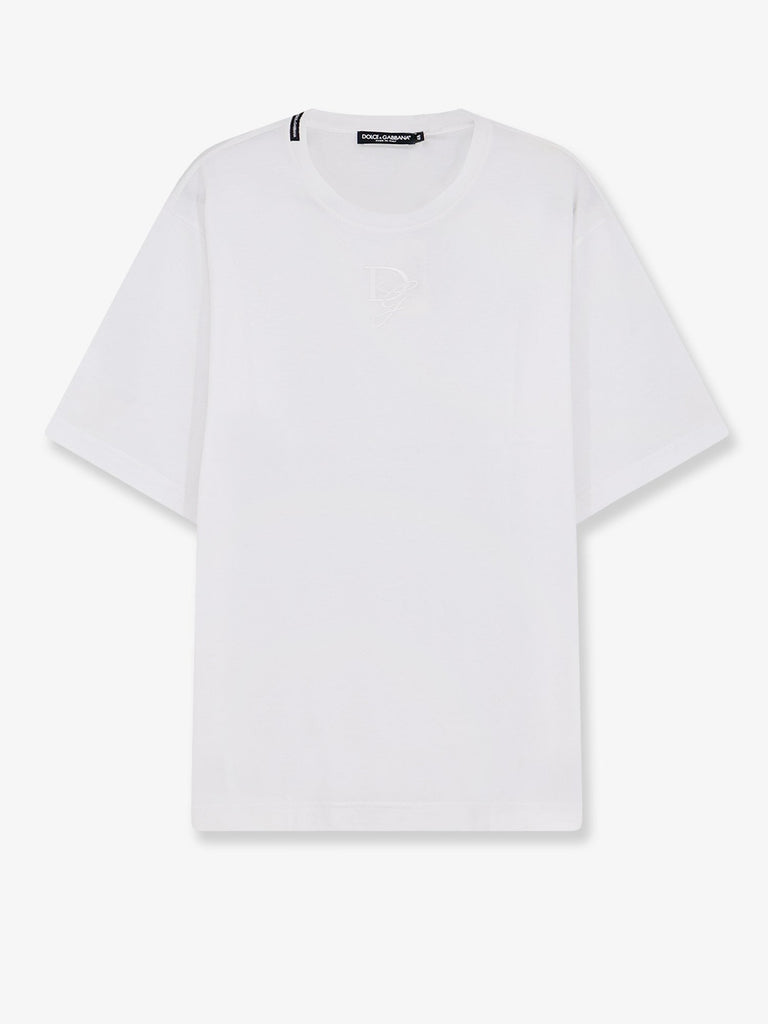 Cotton T-shirt with embroidered logo on the front